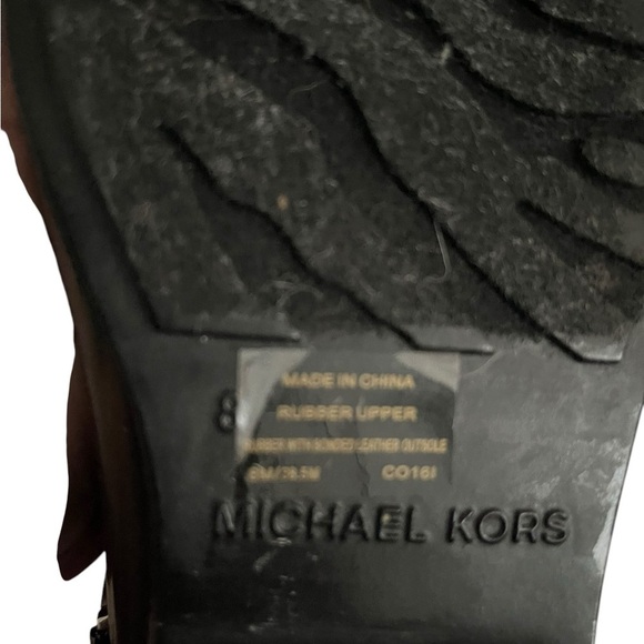 Michael Kors Rain Black Boots Size 7 - Picture 6 of 6
